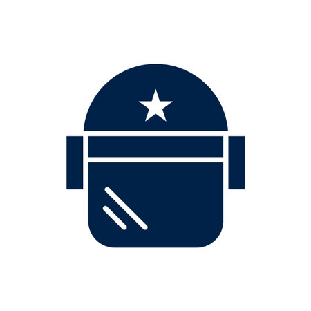 Police Helmet vector illustration iconのイラスト素材