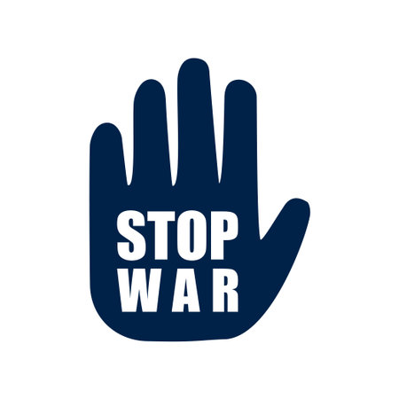 Stop war vector illustration iconのイラスト素材