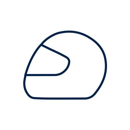 Racing Helmet vector illustration iconのイラスト素材