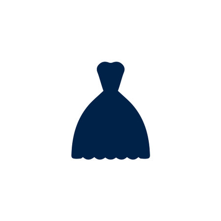 Gown vector illustration iconのイラスト素材