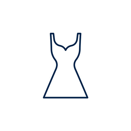 Gown vector illustration iconのイラスト素材