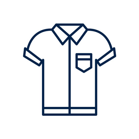 Short sleeve shirt vector illustration iconのイラスト素材