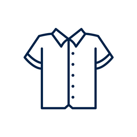 Short sleeve shirt vector illustration iconのイラスト素材
