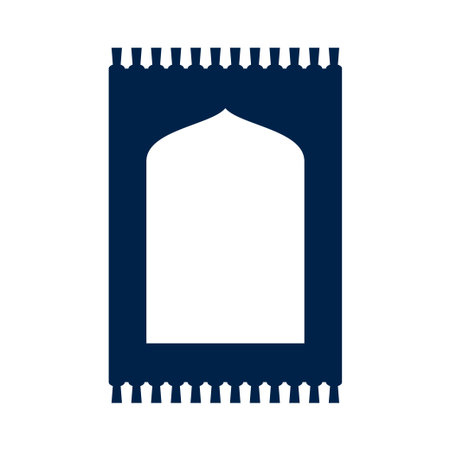 Prayer mat vector illustration iconのイラスト素材