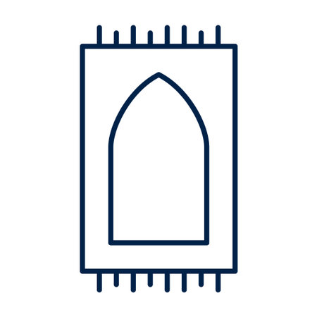 Prayer mat vector illustration iconのイラスト素材