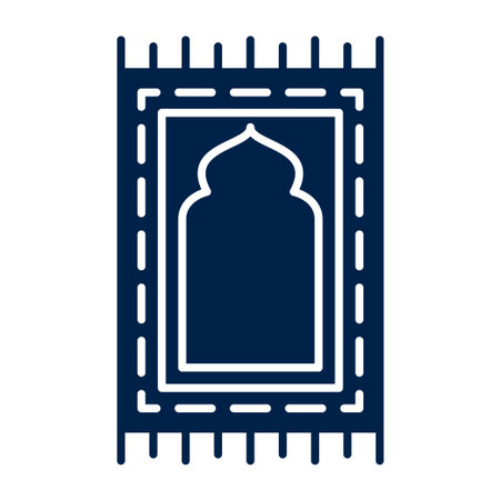 Prayer mat vector illustration iconのイラスト素材