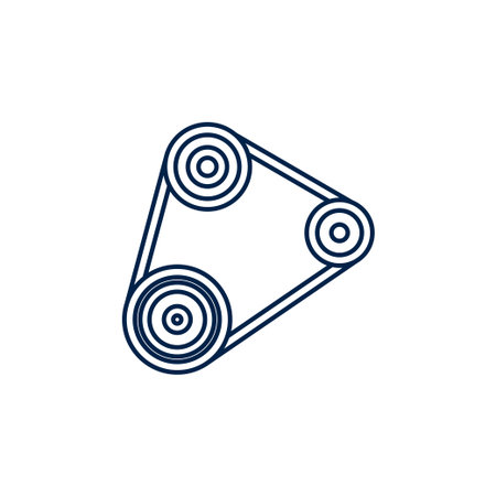 Timing belt vector illustration iconのイラスト素材