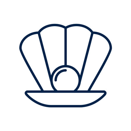 Pearl vector illustration iconのイラスト素材