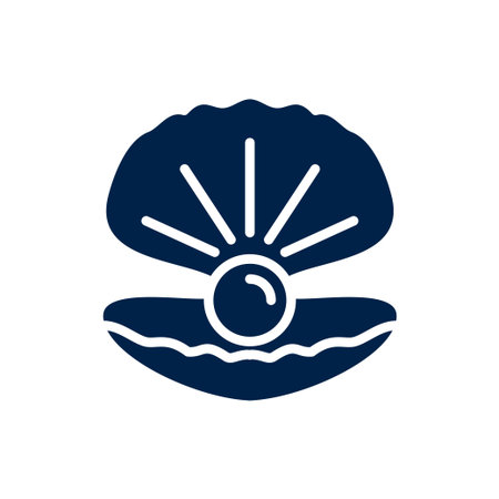 Pearl vector illustration iconのイラスト素材