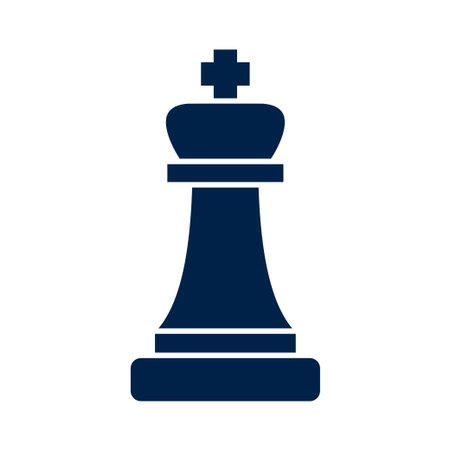 King chess piece vector illustration iconのイラスト素材