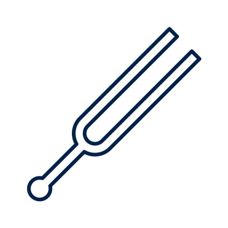 Tuning fork vector illustration iconのイラスト素材