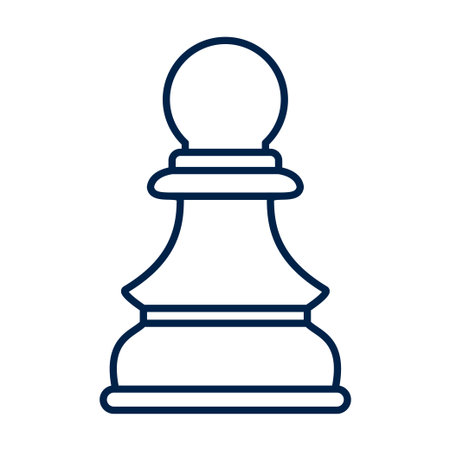Pawn chess piece vector illustration iconのイラスト素材