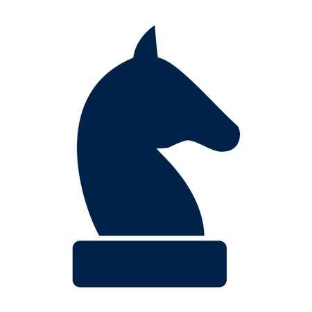Knight chess piece vector illustration iconのイラスト素材