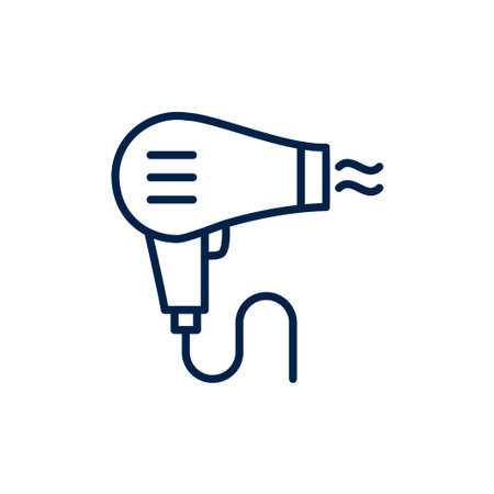 Hair dryer vector illustration iconのイラスト素材