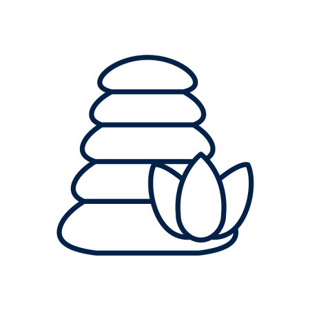 Spa stone vector illustration iconのイラスト素材