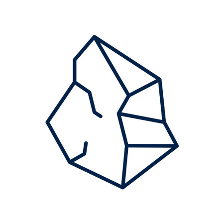 Stone vector illustration iconのイラスト素材