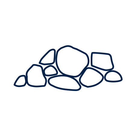 Rocks vector illustration iconのイラスト素材