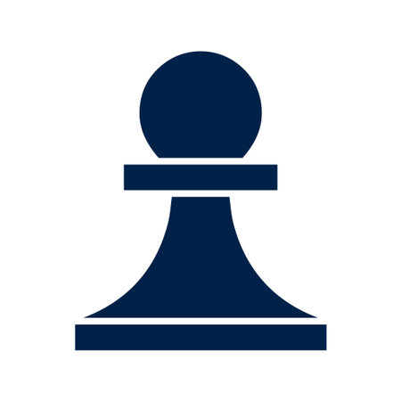 Pawn chess piece vector illustration iconのイラスト素材