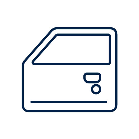 Car door vector illustration iconのイラスト素材