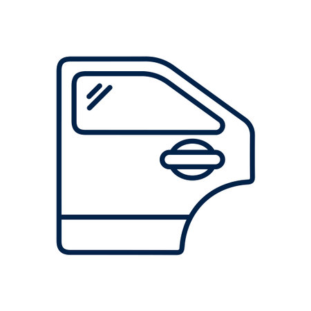 Car door vector illustration iconのイラスト素材