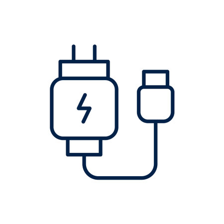 Phone charger vector illustration iconのイラスト素材