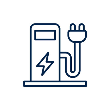 Charging station vector illustration iconのイラスト素材