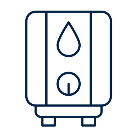 Water heater vector illustration iconのイラスト素材