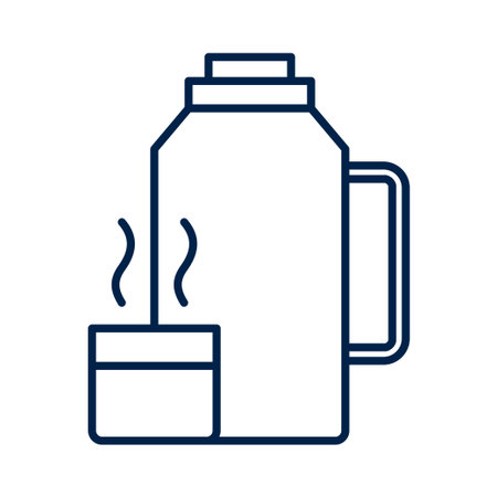 Vacuum flask vector illustration iconのイラスト素材