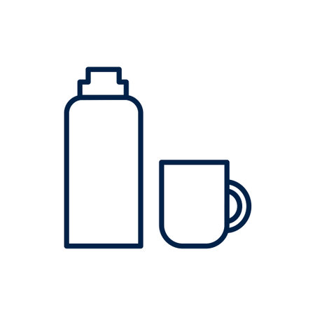 Vacuum flask vector illustration iconのイラスト素材