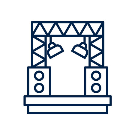 Stage vector illustration iconのイラスト素材