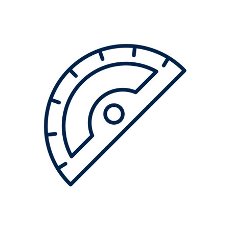 Protractor vector illustration iconのイラスト素材