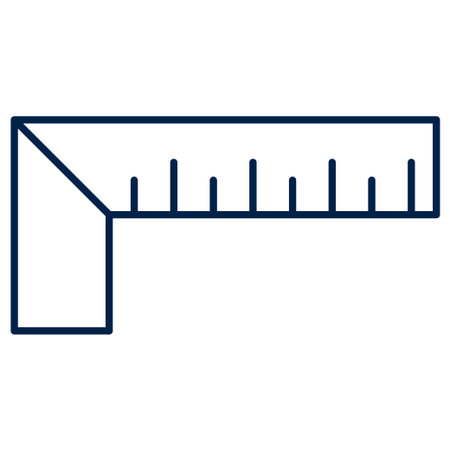 Carpenter ruler vector illustration iconのイラスト素材