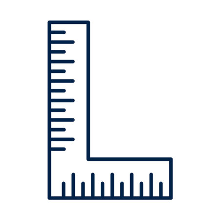 Carpenter ruler vector illustration iconのイラスト素材