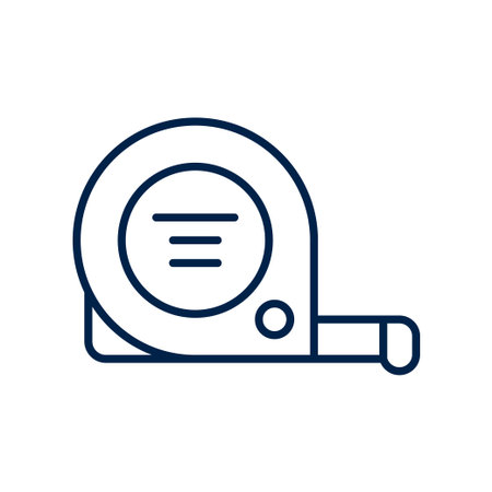 Tape measure vector illustration iconのイラスト素材