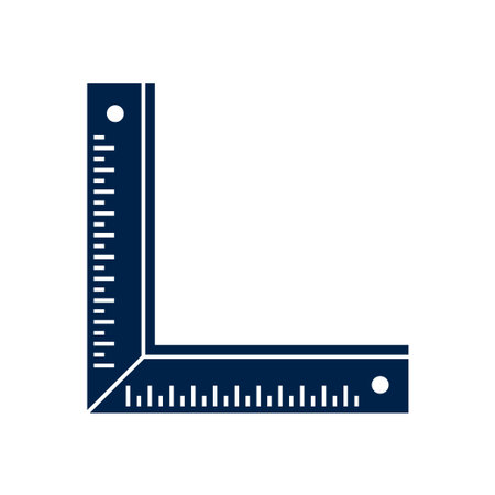 Carpenter ruler vector illustration iconのイラスト素材