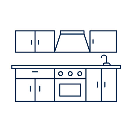Kitchen set vector illustration iconのイラスト素材