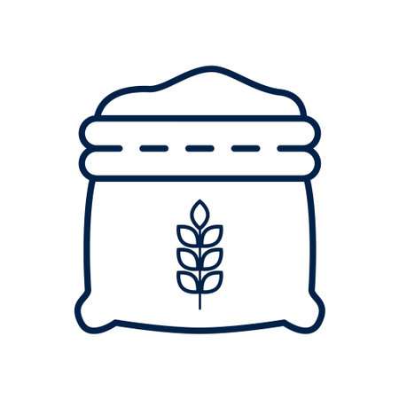 Flour sack vector illustration iconのイラスト素材