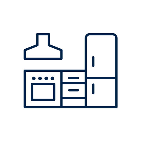 Kitchen set vector illustration iconのイラスト素材