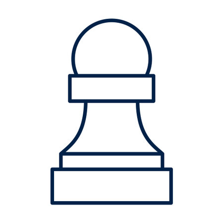 Pawn chess piece vector illustration iconのイラスト素材