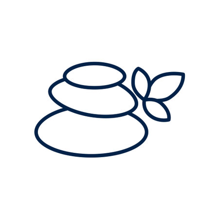 Spa stone vector illustration iconのイラスト素材