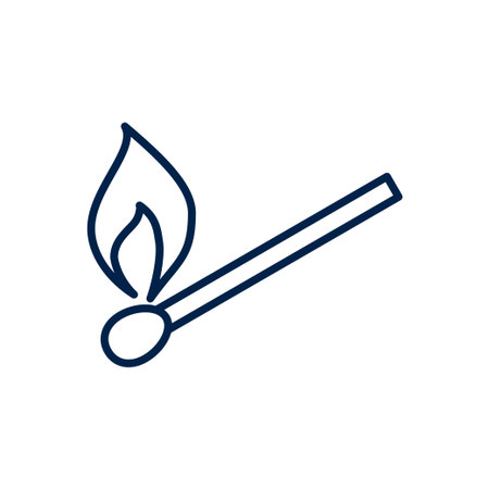 Matchstick vector illustration iconのイラスト素材