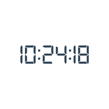 Digital, clock, led icon vector image. Can also be used for home electronics and appliances....