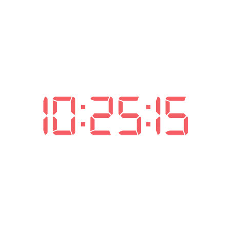 Digital, clock, led icon vector image. Can also be used for home electronics and appliances....