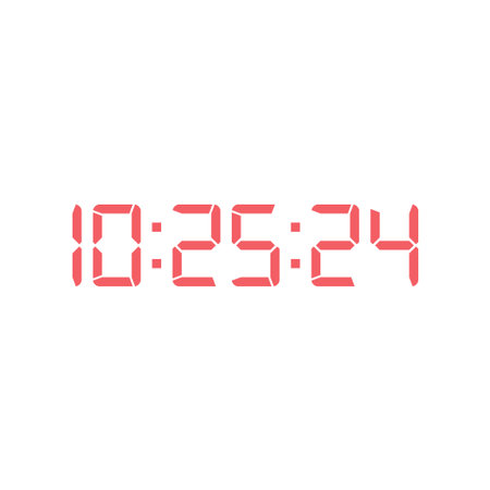 Digital, clock, led icon vector image. Can also be used for home electronics and appliances....