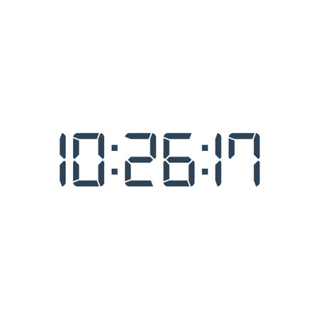 Digital, clock, led icon vector image. Can also be used for home electronics and appliances....