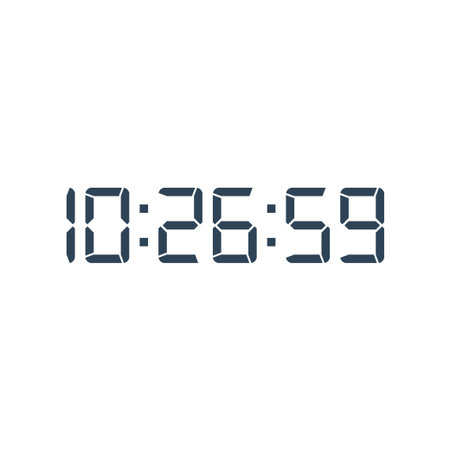 Digital, clock, led icon vector image. Can also be used for home electronics and appliances....