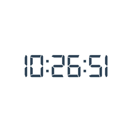 Digital, clock, led icon vector image. Can also be used for home electronics and appliances....