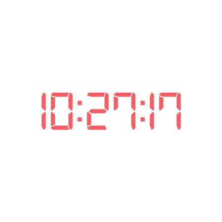 Digital, clock, led icon vector image. Can also be used for home electronics and appliances....