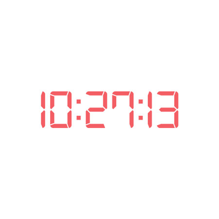 Digital, clock, led icon vector image. Can also be used for home electronics and appliances....