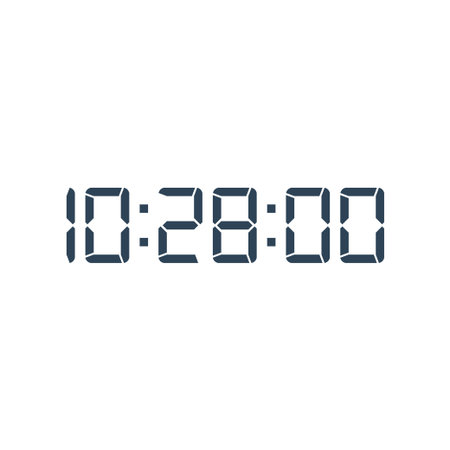Digital, clock, led icon vector image. Can also be used for home electronics and appliances....
